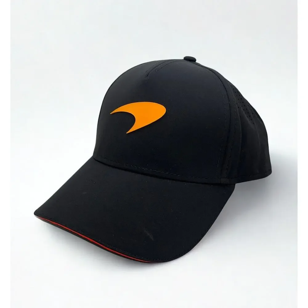 McLaren F1 Racing Team Hat NWOT Black Orange Mastercard Snapback Formula 1 OS